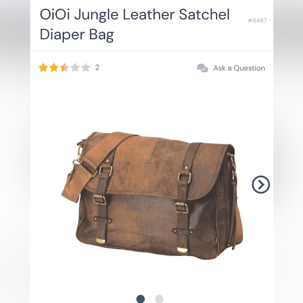 Oíoi Australia Leather Diaper Bag with accessories